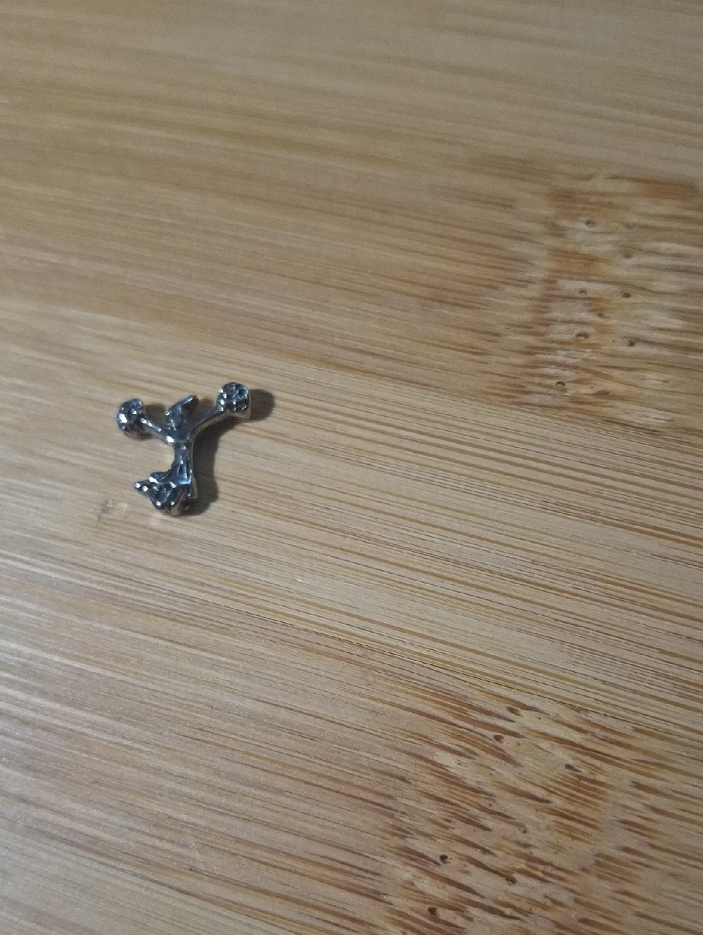 Silver-Tone Cheerleader Charm For Floating Lockets